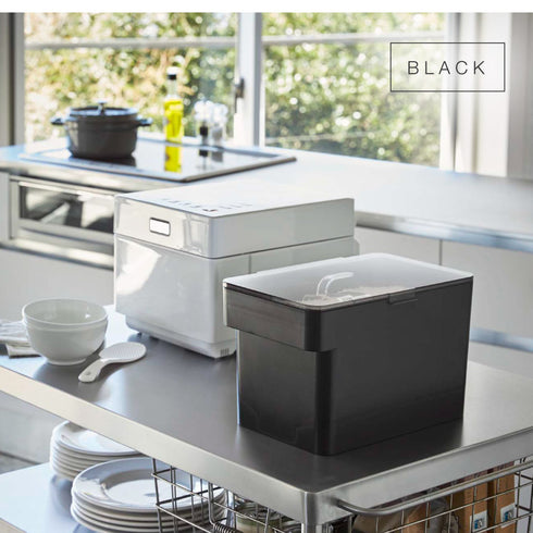 密閉 シンク下米びつ タワー 5kg 計量カップ付.|s9